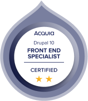 Acquia Certified Front End Specialist - Drupal 10 Badge